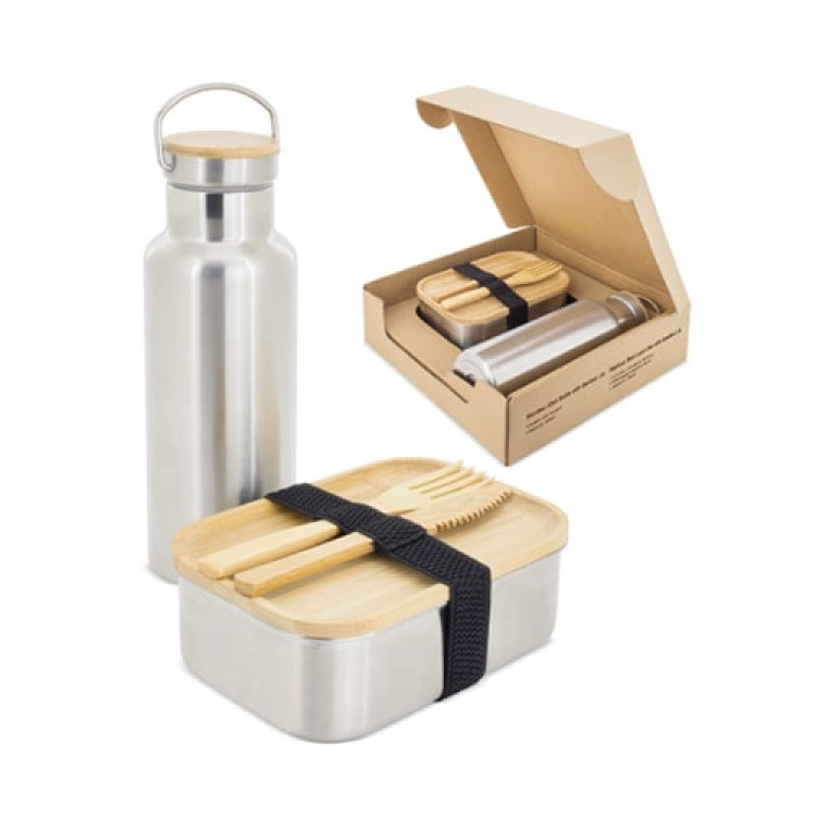 Thermos bottle + Lunchbox set 1